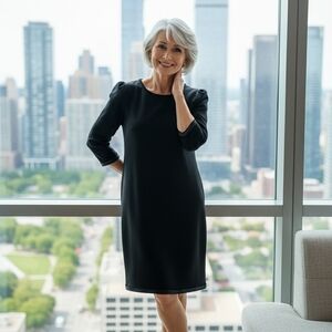 Esprit Classic Black Long Sleeve Dress